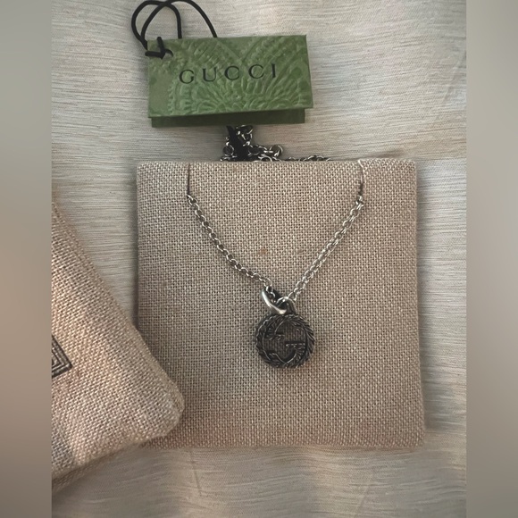 BRAND NEW GUCCI  Interlocking G necklace 925 Sterling Silver - Picture 1 of 8